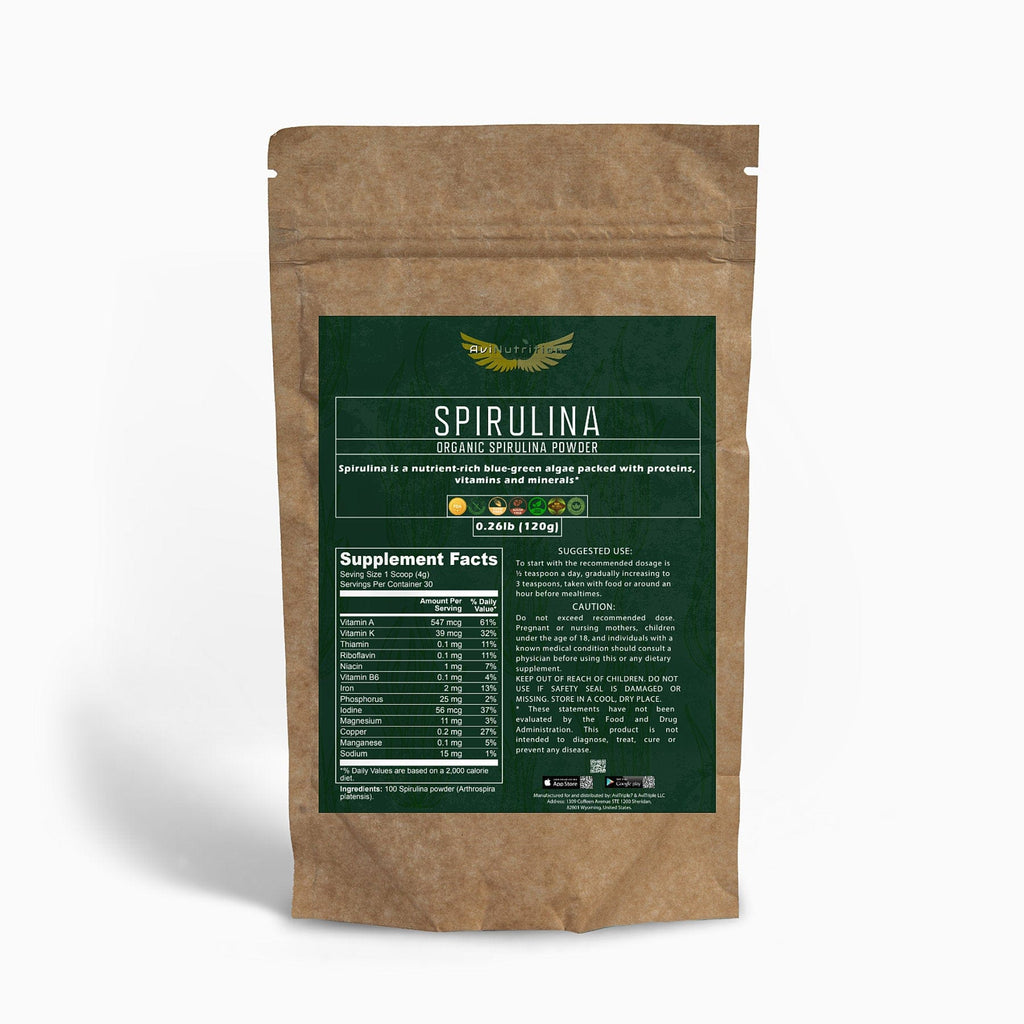 AviNutrition Organic Spirulina Powder