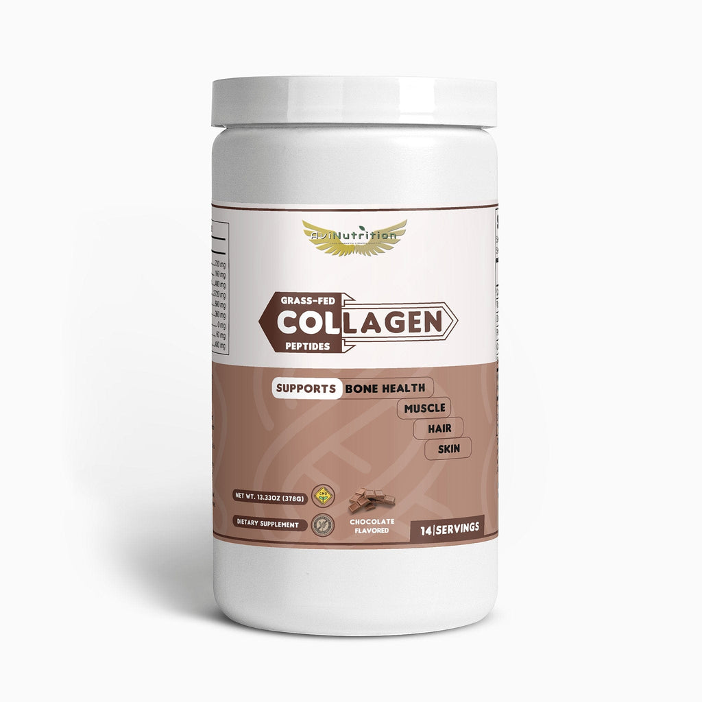 Botol AviNutrition Grass-Fed Collagen Peptides Powder (Cokelat)