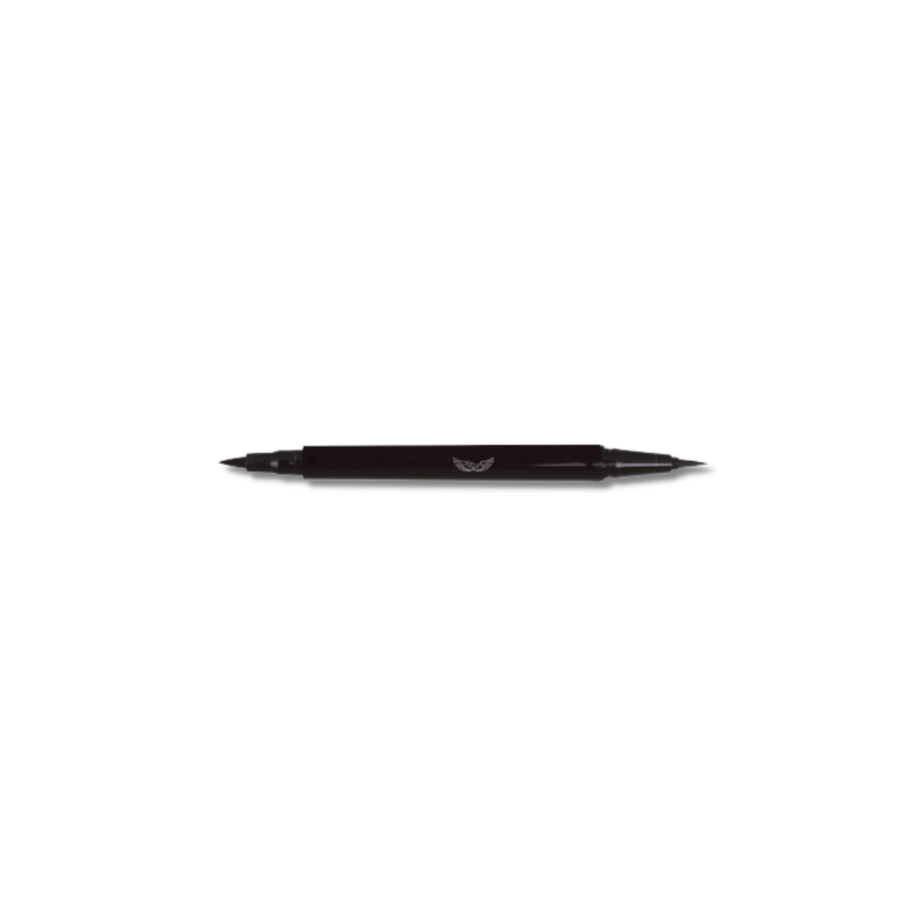قلم تحديد العين أفيبيوتي أسود مزدوج الرأس