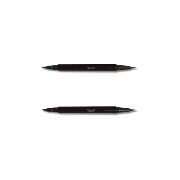 قلم تحديد العين أفيبيوتي أسود مزدوج الرأس